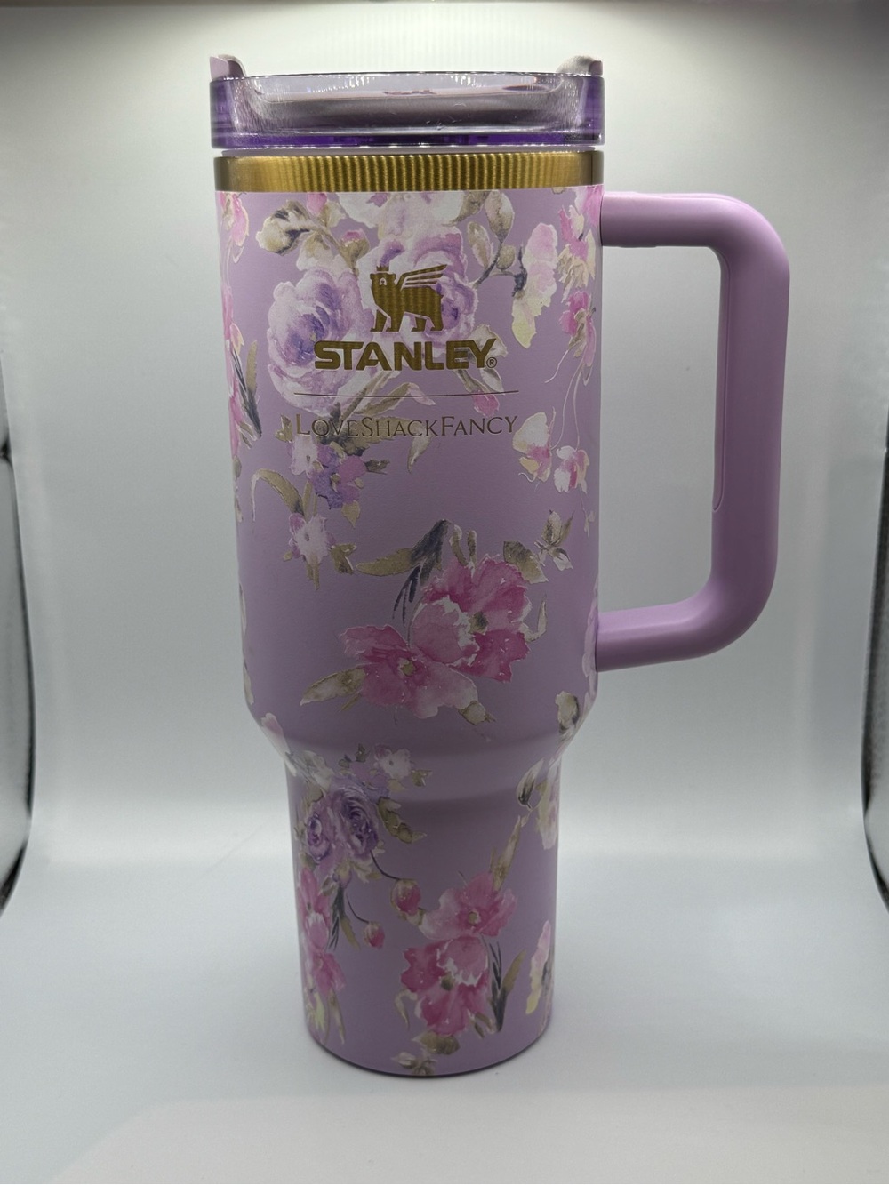 Stanley Lavender Floral Travel Mug with Handle Love Shack Fancy